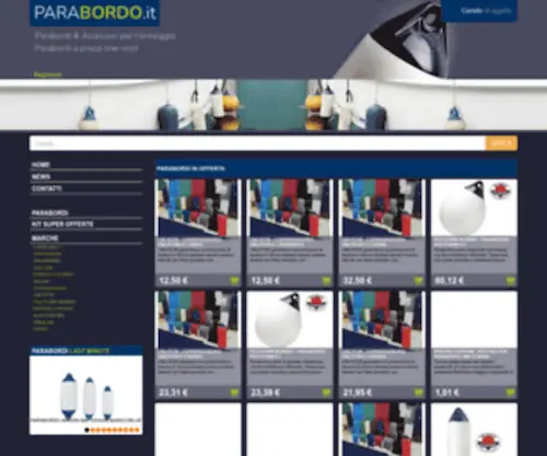 Parabordo.it(Parabordi e accessori per ormeggio) Screenshot