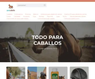 Paracaballo.com(El mejor comparador de productos para el mundo del CABALLO) Screenshot