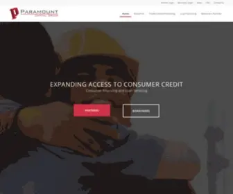 Paracap.com(Expanding Access to Consumer Credit) Screenshot