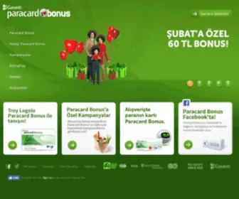 Paracardbonus.com.tr(Paracard bonus) Screenshot