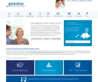 Paracelsus-Schulen.ch(Zürich) Screenshot