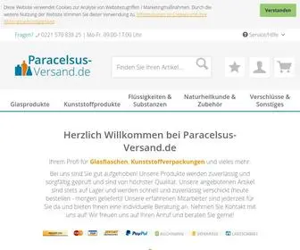 Paracelsus-Versand.de(Glasflaschen & Kunststoffverpackungen & Laborbedarf g) Screenshot