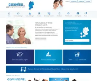 Paracelsus.de(Paracelsus, die Heilpraktikerschulen) Screenshot
