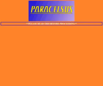 Paracelsus.net(Paracelsus) Screenshot