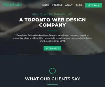 Parachutedesign.ca(Toronto Web Design Company Since 2003) Screenshot