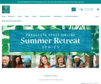 Paracletepress.com(Paraclete Press) Screenshot