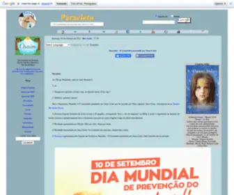 Paracleto.net(O Consolador prometido por Jesus Cristo) Screenshot