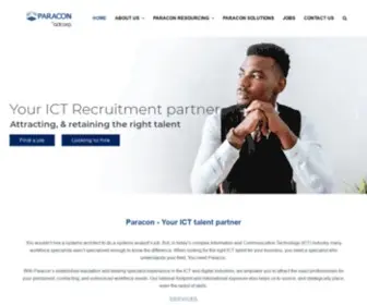 Paracon.co.za(Your ICT talent partner) Screenshot