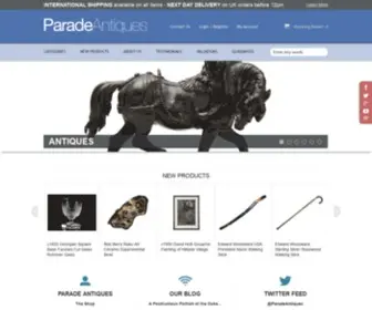 Paradeantiques.co.uk Screenshot