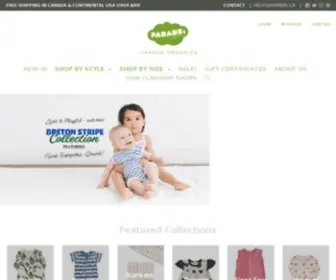 Paradebaby.com(Organic Baby Clothes) Screenshot