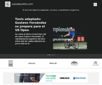 Paradeportes.com(El sitio del Deporte Adaptado) Screenshot