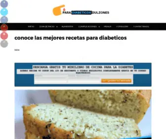 Paradiabeticosdulzones.com(Conoce las mejores recetas para diabeticos) Screenshot