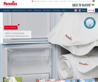 Paradies.de(Paradies Betten) Screenshot