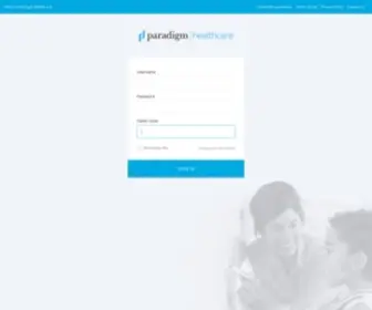 Paradigm-HCS.com(Paradigm Healthcare) Screenshot