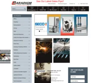 Paradigm-Tool.com(PARADIGM Metal CuttingTools) Screenshot