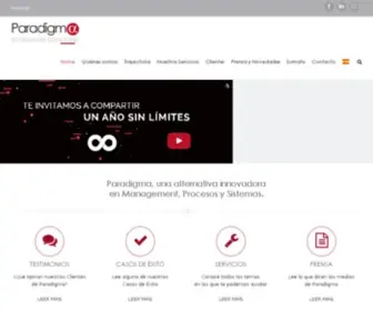 Paradigma.com(Management, Procesos, Tecnología y Personas) Screenshot