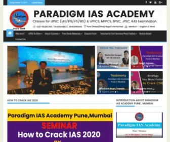 Paradigmiasacademy.in(Online Coaching Classes for UPSC ( IAS / IPS / IFS / IRS )) Screenshot