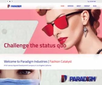 Paradigmindustries.net(Wet Garment Specialist) Screenshot