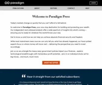 Paradigmpressgroup.com(Paradigm Press) Screenshot