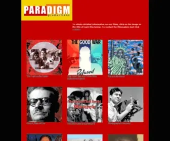 Paradigmproductions.org(Paradigm Prodiuctions) Screenshot