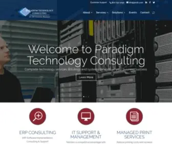 Paradigmtechnologyconsulting.com(Technology Services and Software) Screenshot