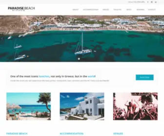 Paradise-Greece.com(Paradise Beach Mykonos) Screenshot