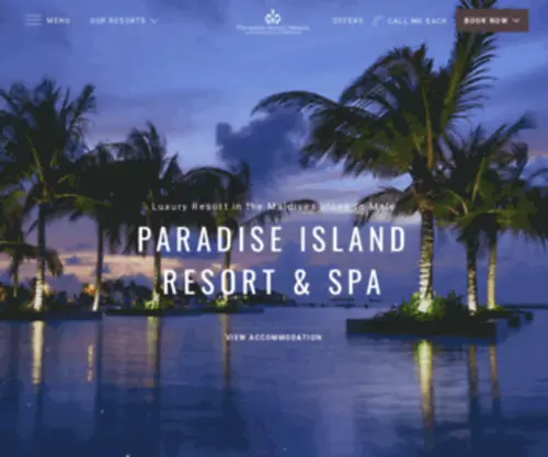 Paradise-Island.com.mv(Paradise Island) Screenshot