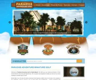 Paradiseadventuregolf.com(Myrtle Beach Mini Golf Courses) Screenshot