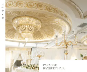 Paradisebanquethalls.com(Paradise Banquet Hall) Screenshot