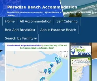 Paradisebeachaccommodation.co.za(Paradise Beach Accommodation) Screenshot