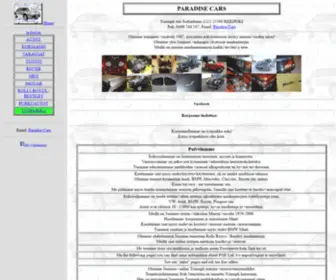 Paradisecars.com(PARADISE CARS) Screenshot