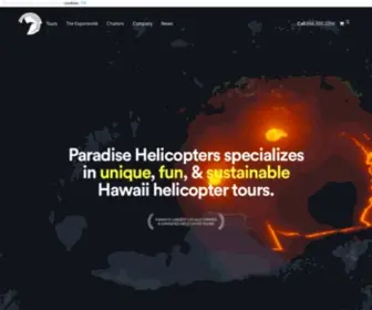 Paradisecopters.com(Hawaii Helicopter Tours) Screenshot