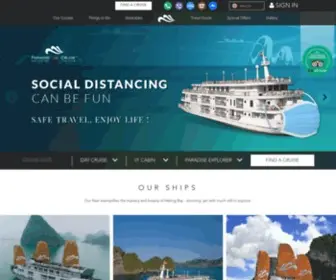 Paradisecruise.com(The Opulent Comfort of Halong Bay Cruise) Screenshot