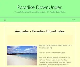 Paradisedownunder.com(How To Make Money Online) Screenshot