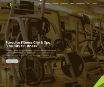 Paradisefitnesscity.com(Paradise Fitness City Official Website) Screenshot