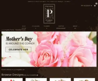 Paradisefloristla.com(Los Angeles Florist) Screenshot