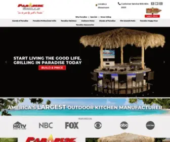 Paradisegrillsdirect.com(Premium Outdoor Kitchens and Grills) Screenshot