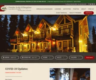 Paradiselodge.com(Paradise Lodge & Bungalows) Screenshot