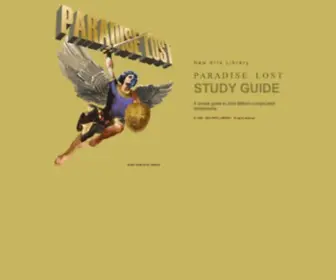 Paradiselost.org(Paradise Lost Study Guide) Screenshot