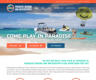 Paradisemarinaandwatersports.com(Paradise Marina and Watersports offers a wide variety of water sports activities) Screenshot