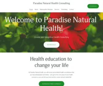 Paradisenhc.com(Paradise Natural Health Consulting) Screenshot