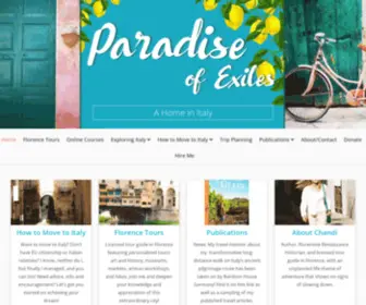 Paradiseofexiles.com(Florence Tours) Screenshot