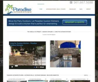 Paradiseoutdoorkitchensfl.com(Paradise Outdoor Kitchens) Screenshot