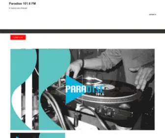 Paradiseradio.gr(Paradise 101.6 FM) Screenshot