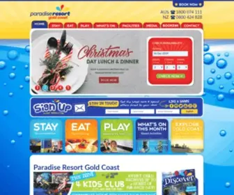 Paradiseresort.com.au(Paradise Resort) Screenshot