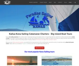 Paradisesailinghawaii.com(REAL SAILING on the Big Island of Hawaii) Screenshot