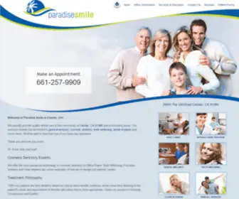 Paradisesmile.com(Castaic Dentist) Screenshot