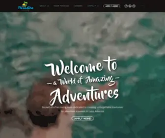 Paradisesolutions.com(Be part of a world of adventures) Screenshot