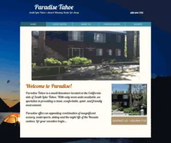 Paradisetahoe.com(HOME) Screenshot