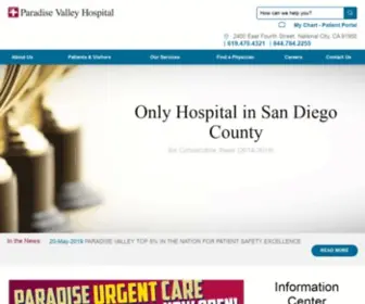 Paradisevalleyhospital.net(Paradise Valley Hospital) Screenshot